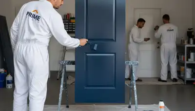 Professional door painting by expert house painters in Louisville, KY for durable, weather-ready finishes