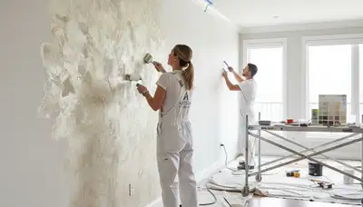 Professional faux painting decorative wall finish by expert house painters in Louisville KY