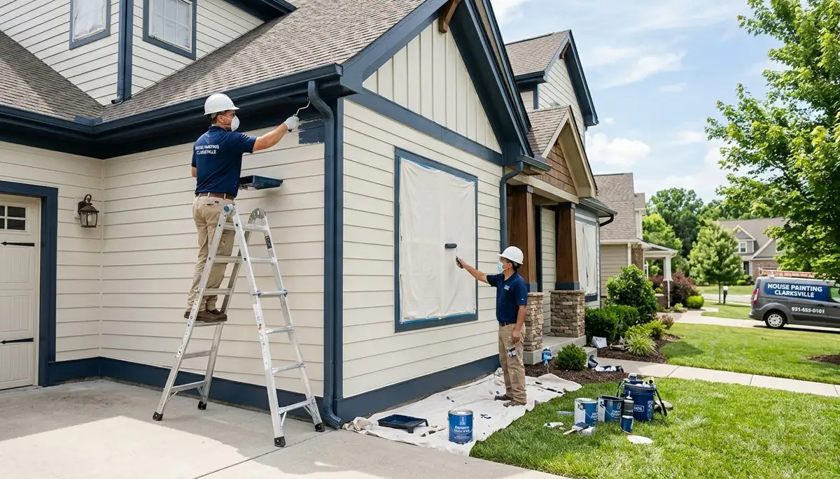 Professional house painters in Louisville KY providing exterior home painting services