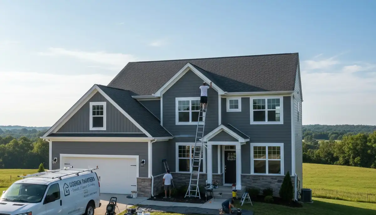 Professional house painter serving Louisville, KY with expert interior and exterior painting services