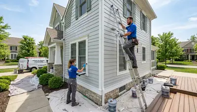 Professional house painters in Louisville KY providing expert residential exterior painting services
