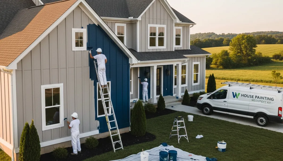 Professional house painting service in Louisville, KY by painterlouisvilleky.com