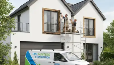 Professional wood rot repair and carpentry by Louisville KY house painters restoring damaged exterior wood
